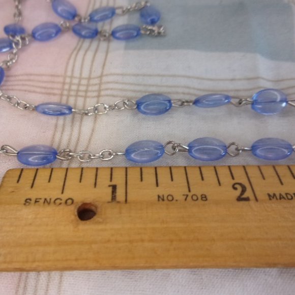 Light Blue Rosary Prayer Beads Virgin Mother - Picture 11 of 12